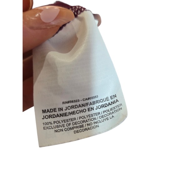 Nike Medalist Women Burgundy Dri-FIT Running Athletic Shirt XS Short Sleeve - Picture 5 of 6